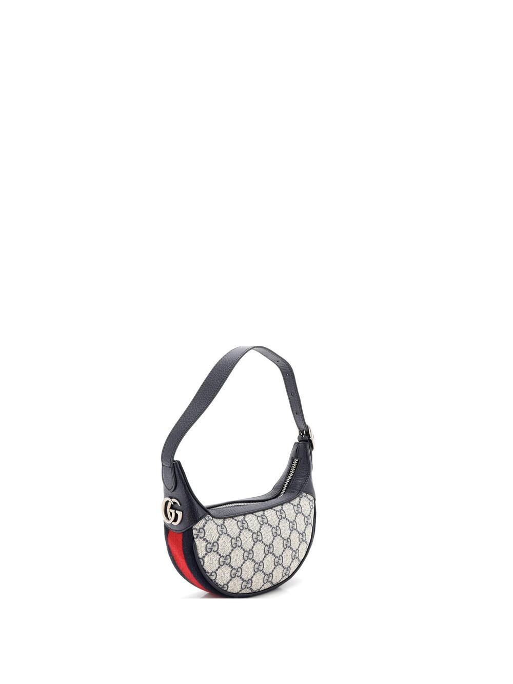 Gucci Ophidia Half Moon Bag Gg Coated #265056G14B - Picture 2 of 6